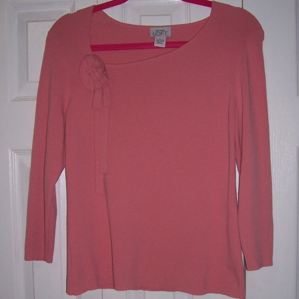 pink womanblouse,loft brand
